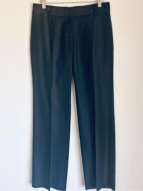J..Crew City Fit 100% Fine Wool Dress Pants, Black, Sz 2P Classic Minimalist